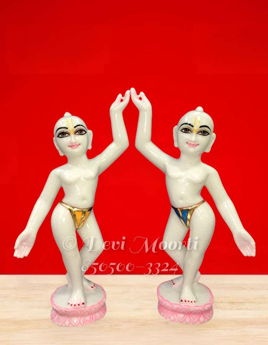 Marble Gaura Nitai Statue