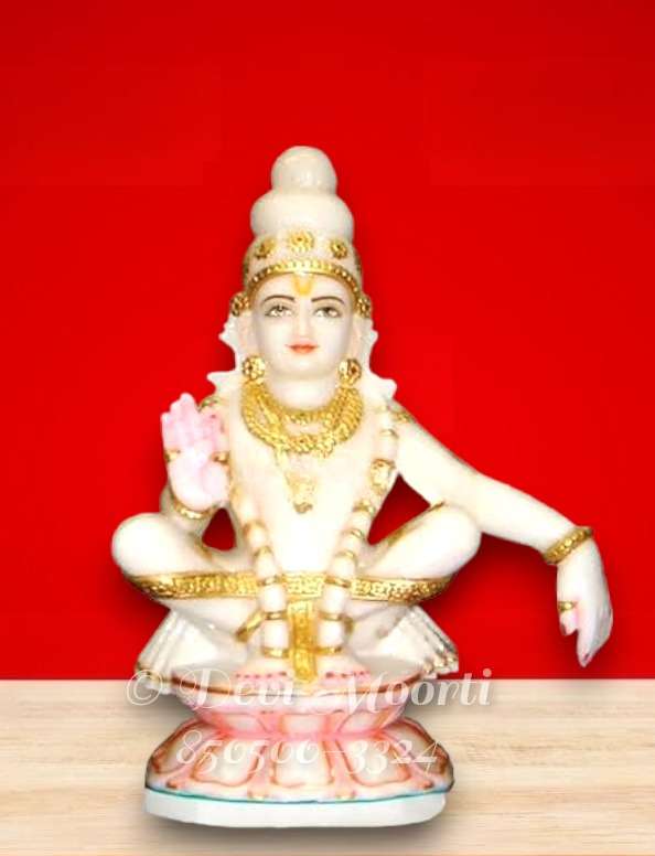 Marble Ayyappa Statue