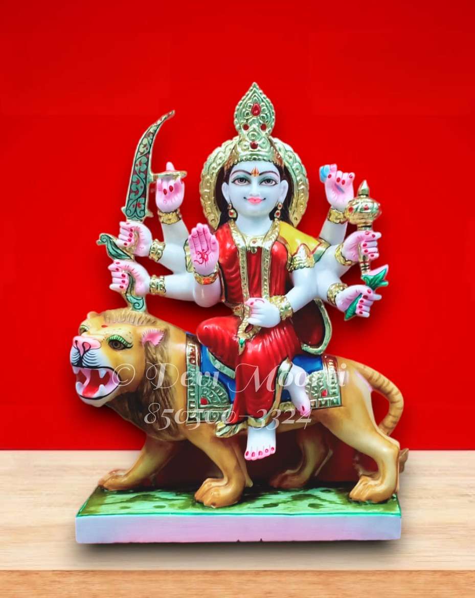 Marble Durga Mata Statue