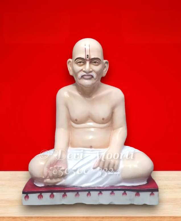 Marble Gajanan Statue