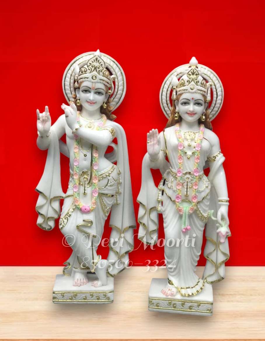 Marble Radha krishna Statue