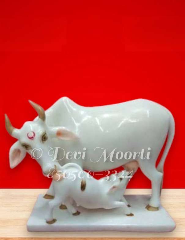 Marble Cow Statue
