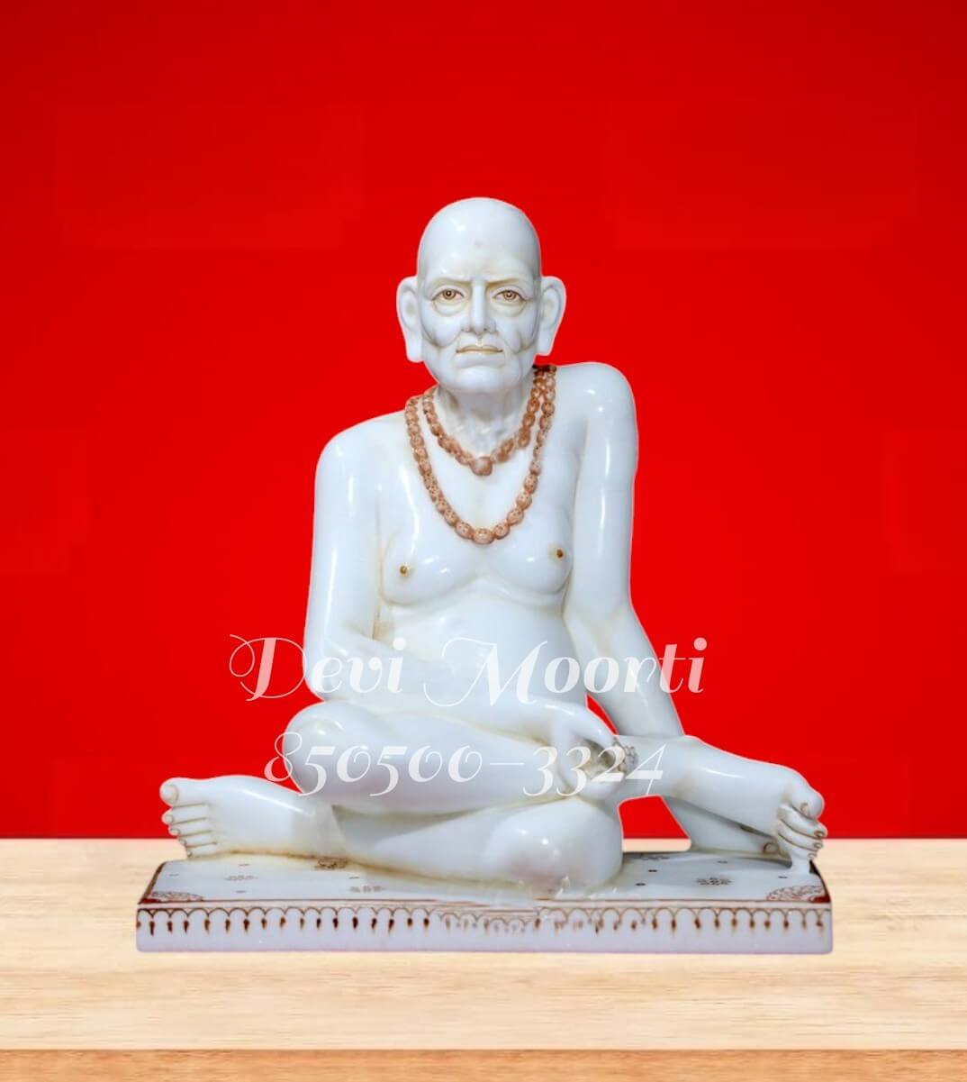 Marble swami samarth statue
