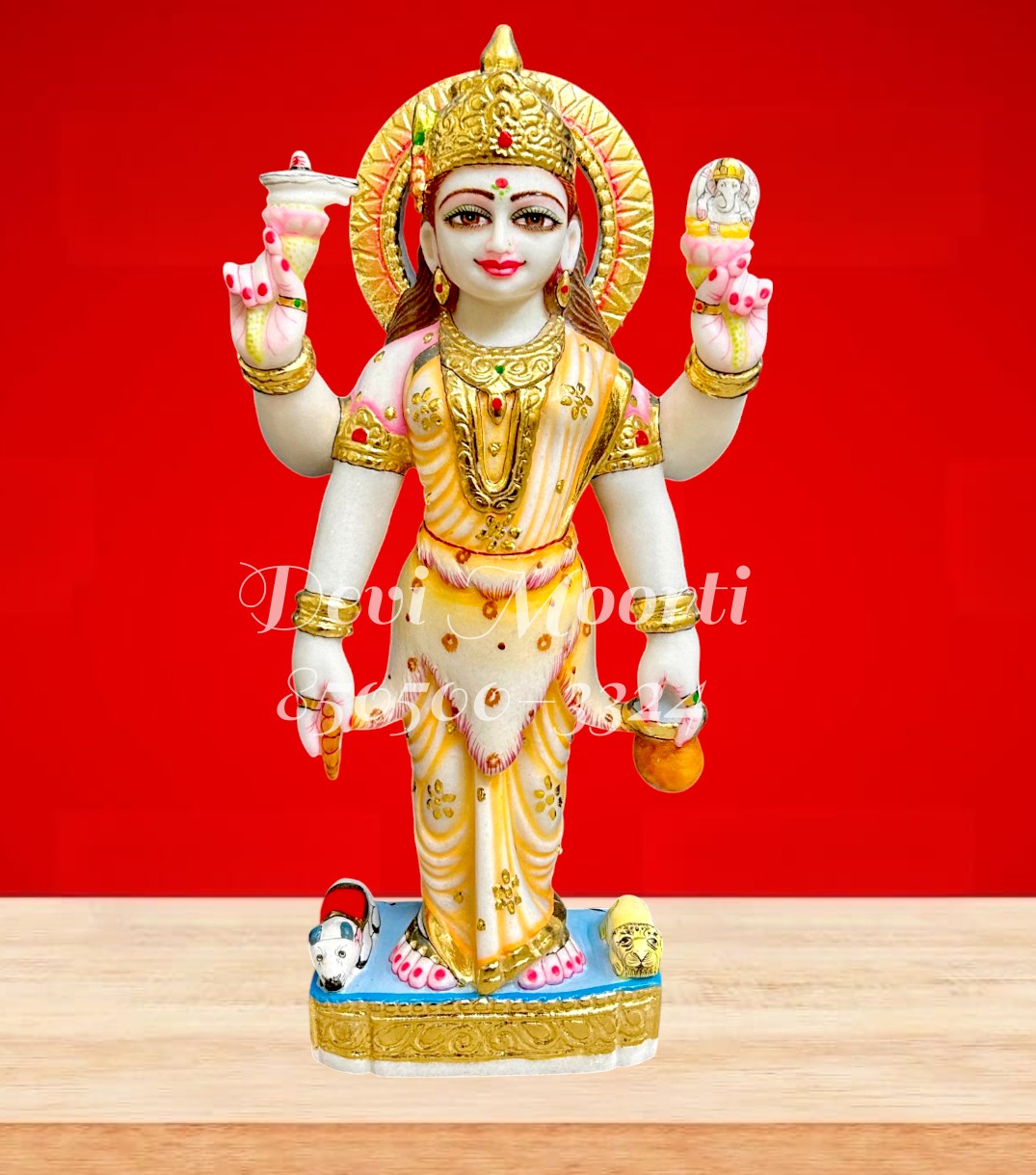 Marble Parvati Statue