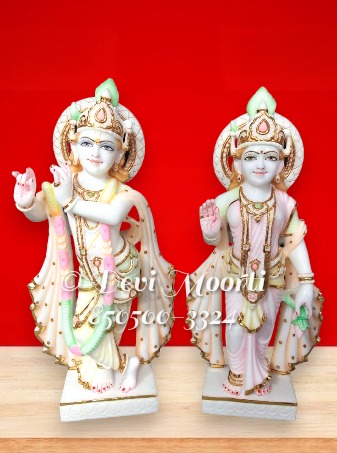 radha krishna marble statue jaipur